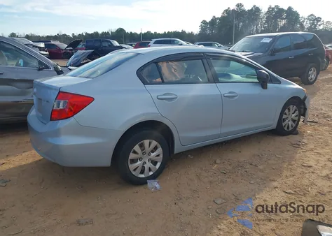 2012 Honda Civic Lx из США, поврежденный, VIN 2HGFB2F55CH516567